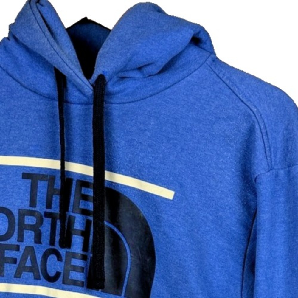 The North Face Hoodie Mens L Blue Since 1968 Logo Graphic Pullover Sweatshirt